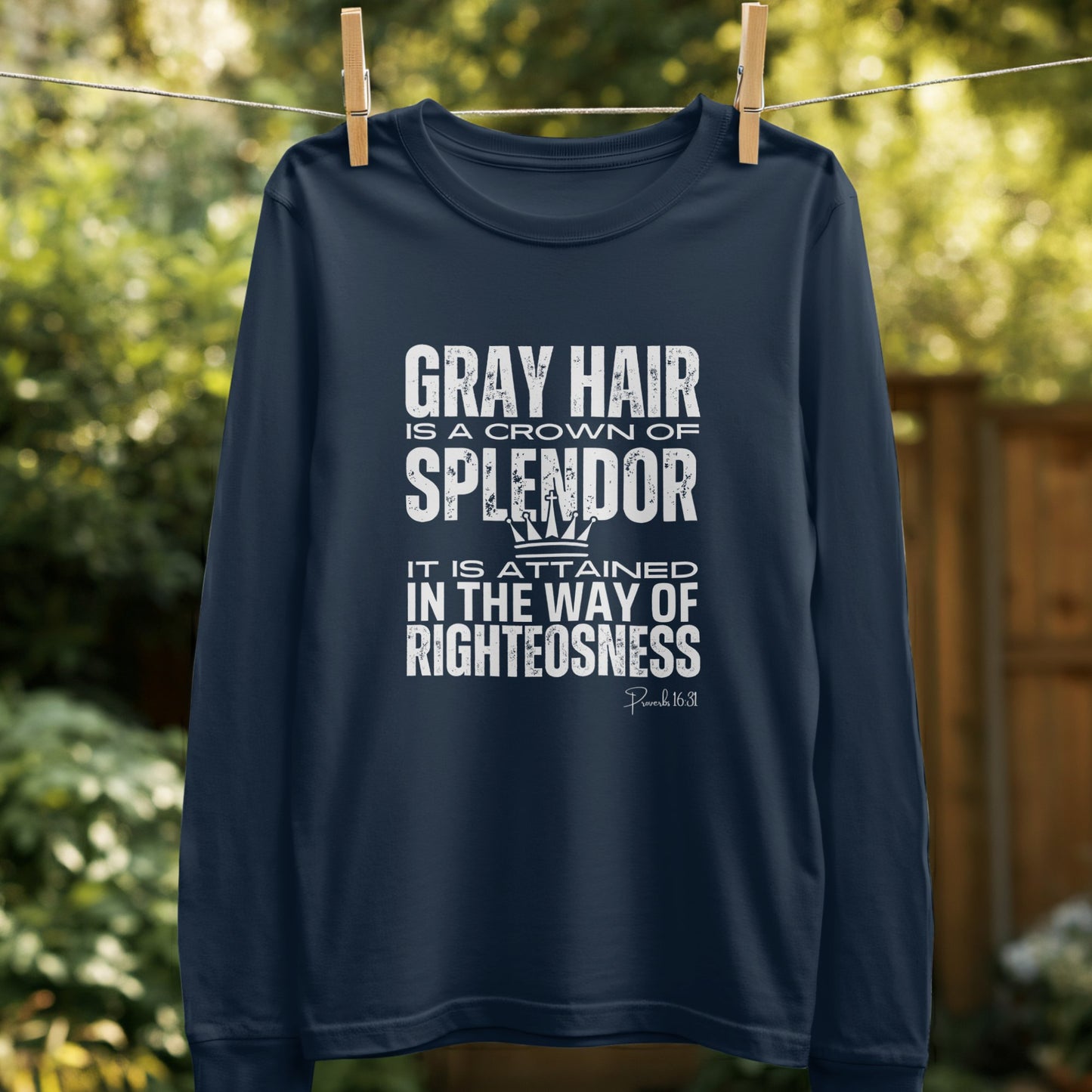Gray Hair is a Crown of Splendor Inspirational Product