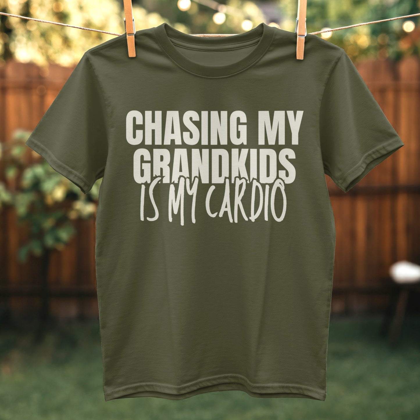 Chasing My Grandkids Is My Cardio T-Shirt product type