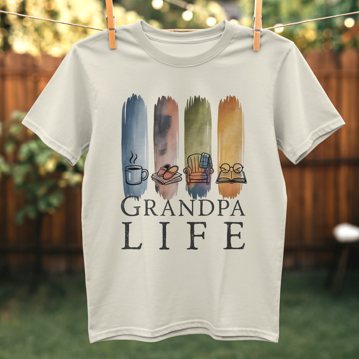 Grandpa Life Graphic Print T-Shirt product type