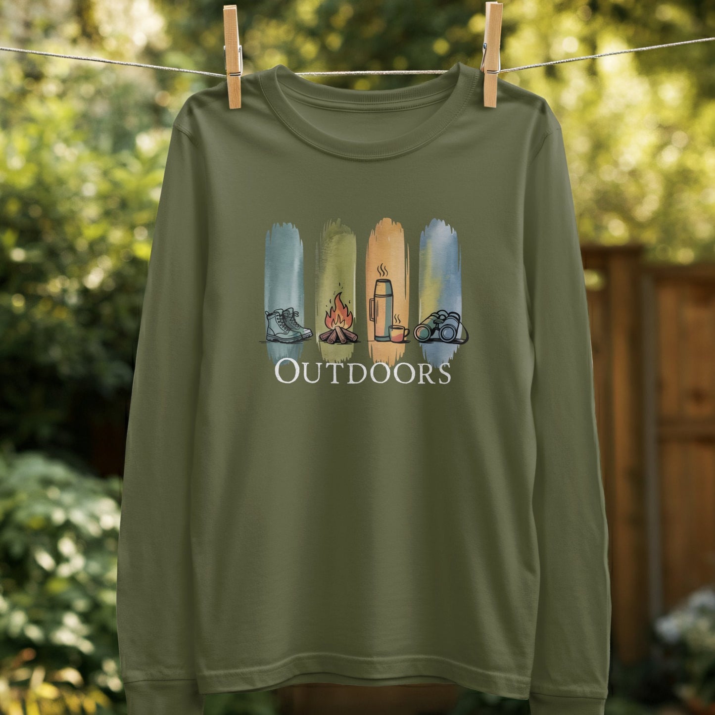 Outdoors Adventure Themed Long Sleeve Shirt product