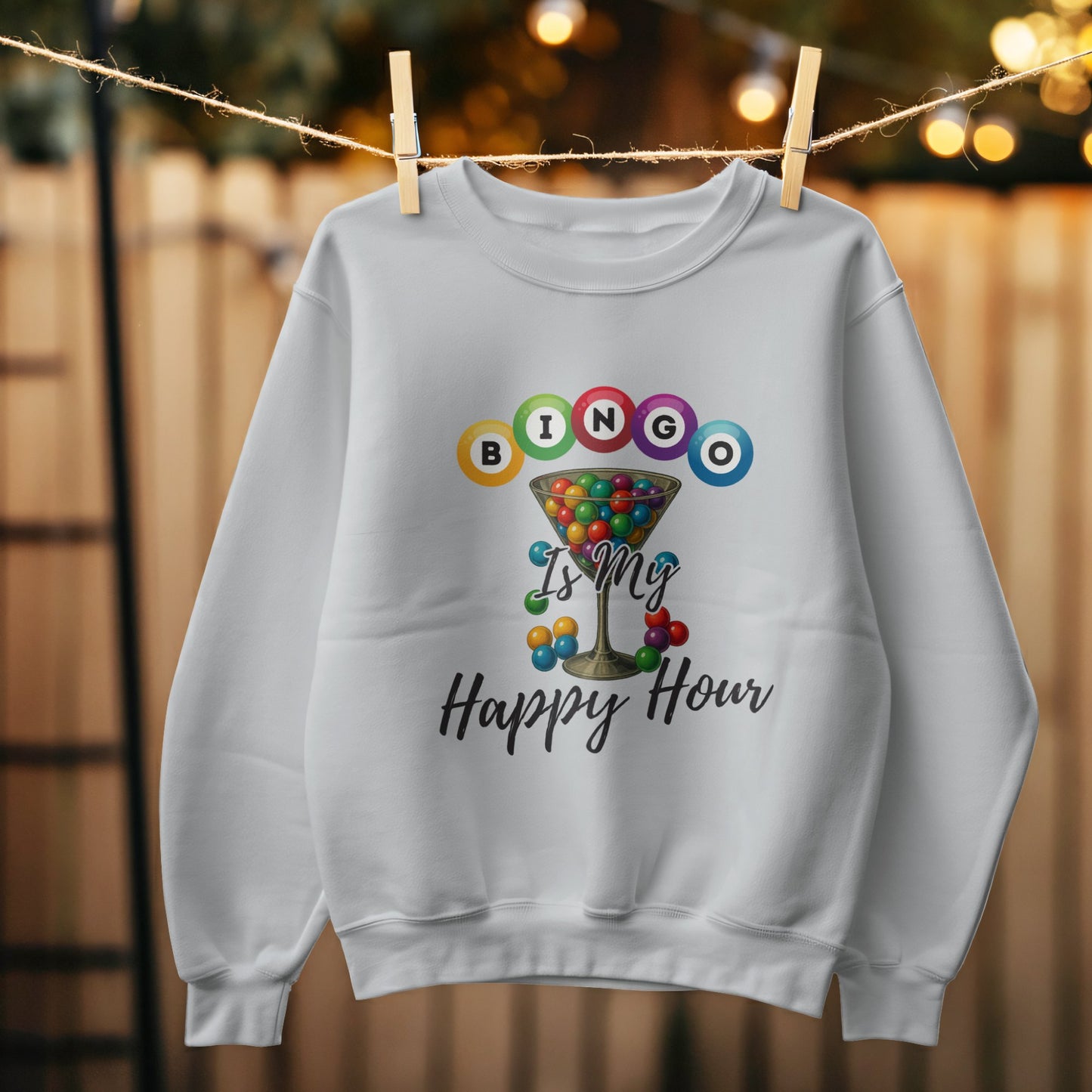 Bingo Is My Happy Hour Graphic Sweatshirt product
