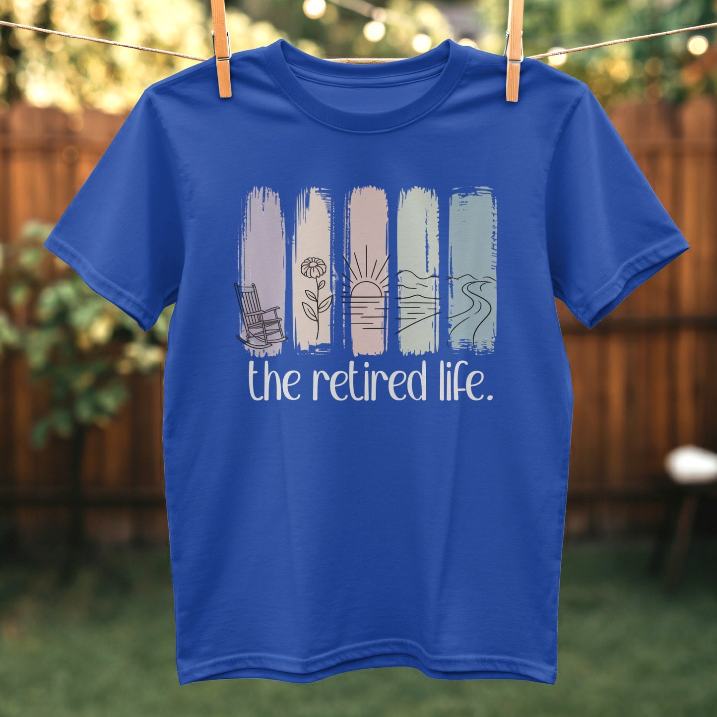 The Retired Life Graphic Blue T-Shirt product type