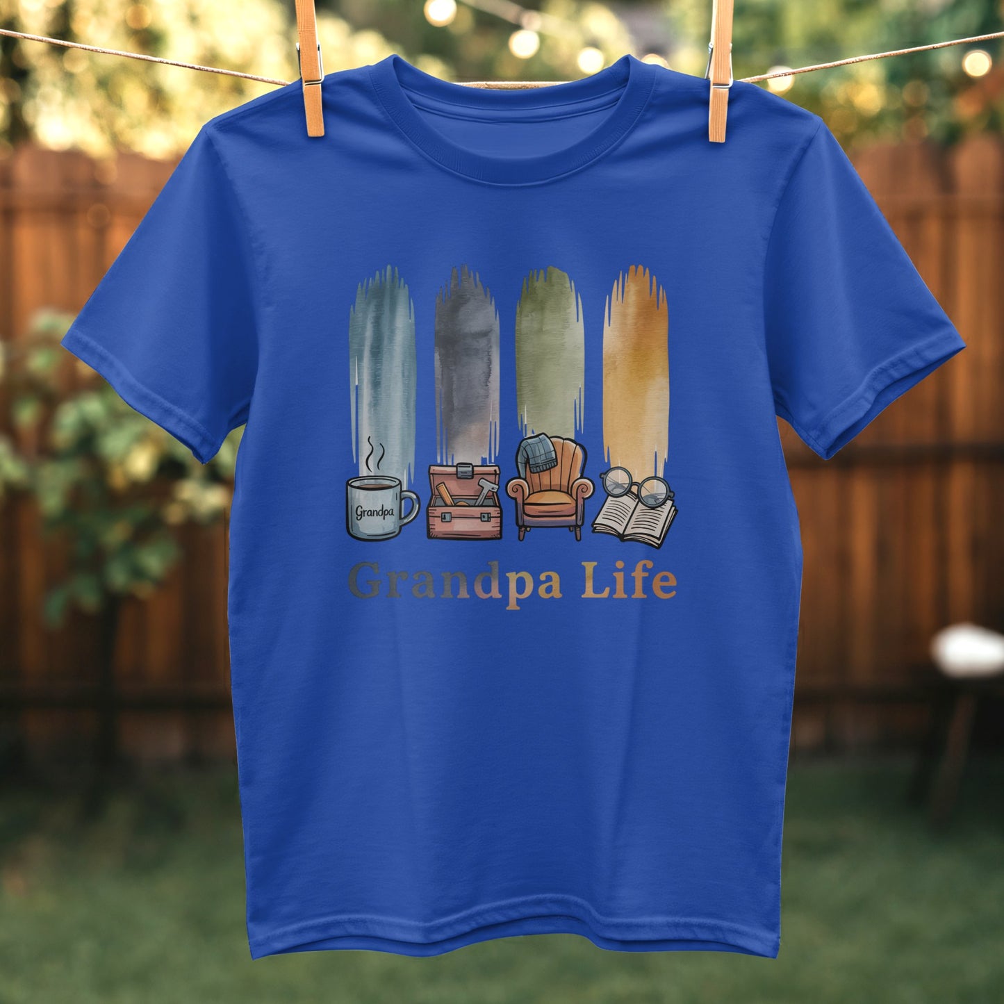 Grandpa Life Colorful Design Relaxing Shirt product