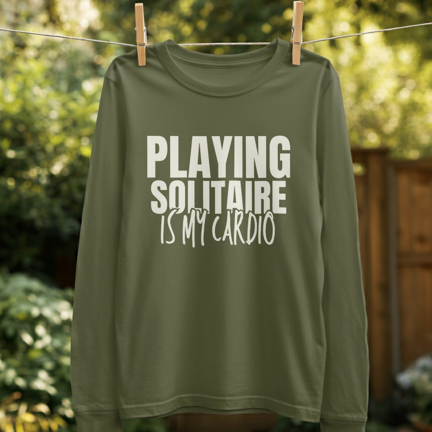 Playing Solitaire Is My Cardio Graphic Shirt Product