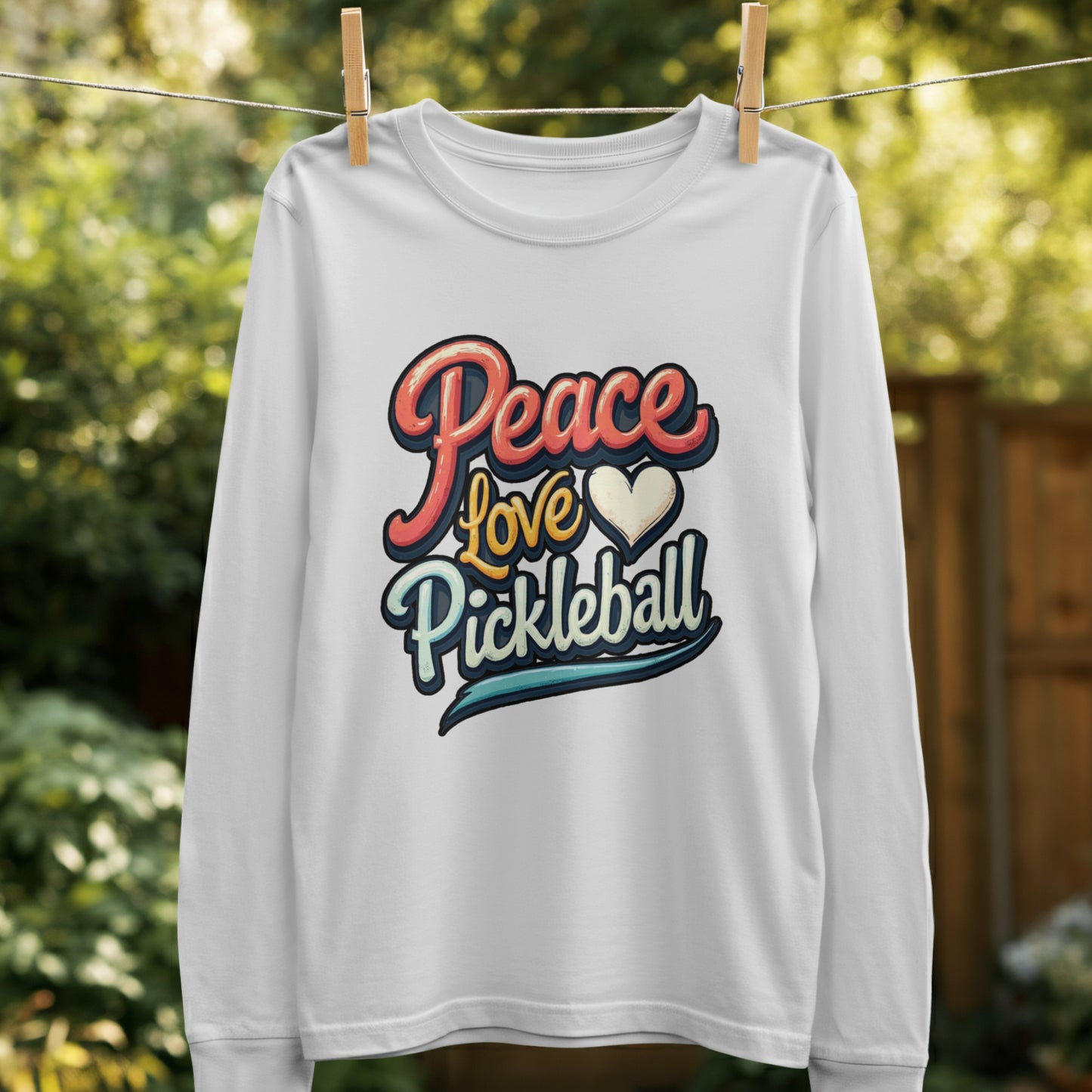 Peace Love Pickleball Graphic Long Sleeve Shirt product