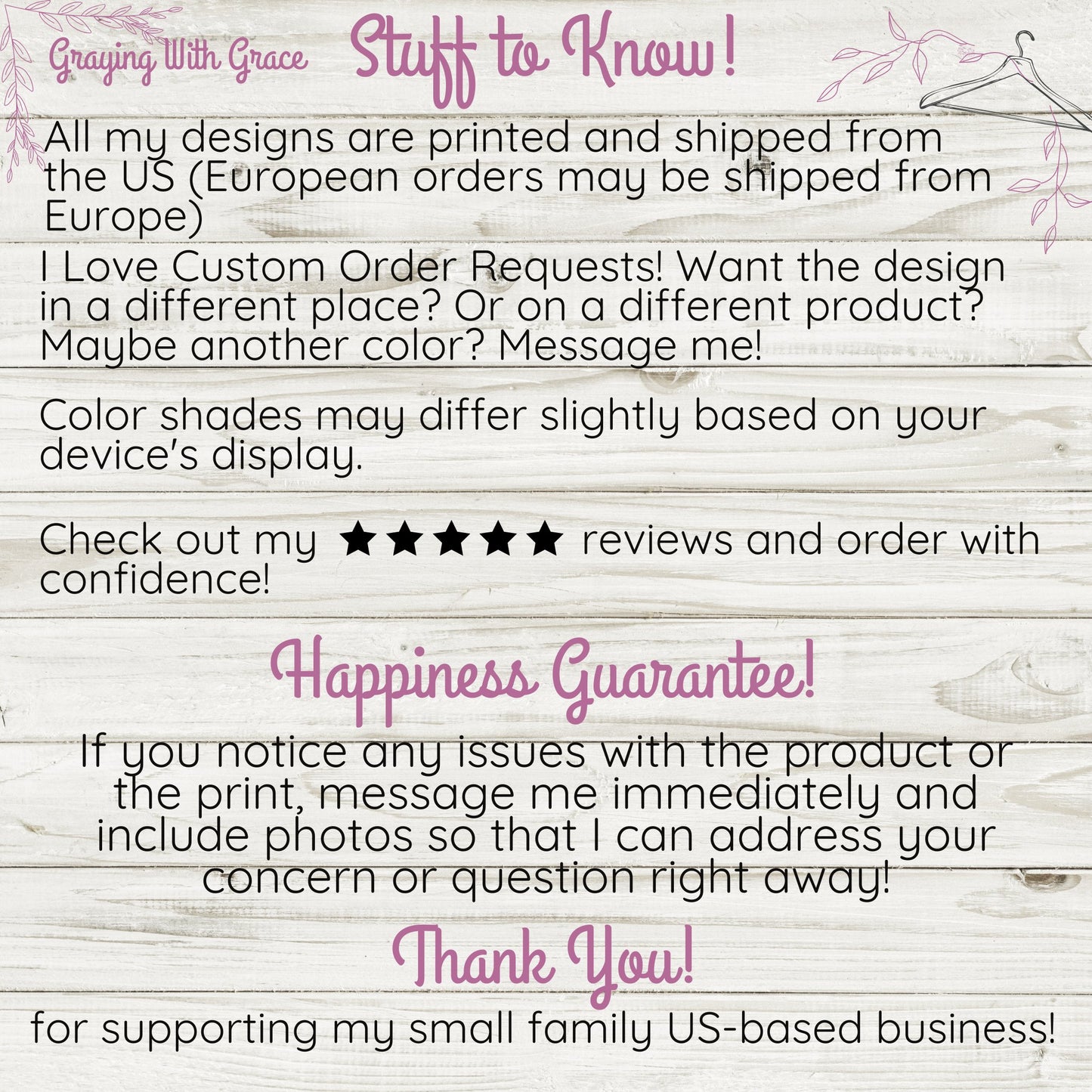 Happiness Guarantee Rustic Wood Sign product