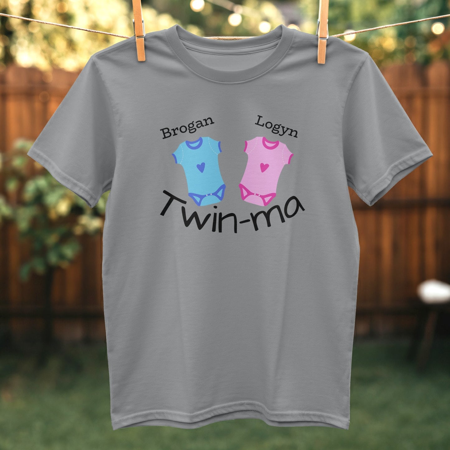 Personalized Twin-ma Graphic T-shirt product