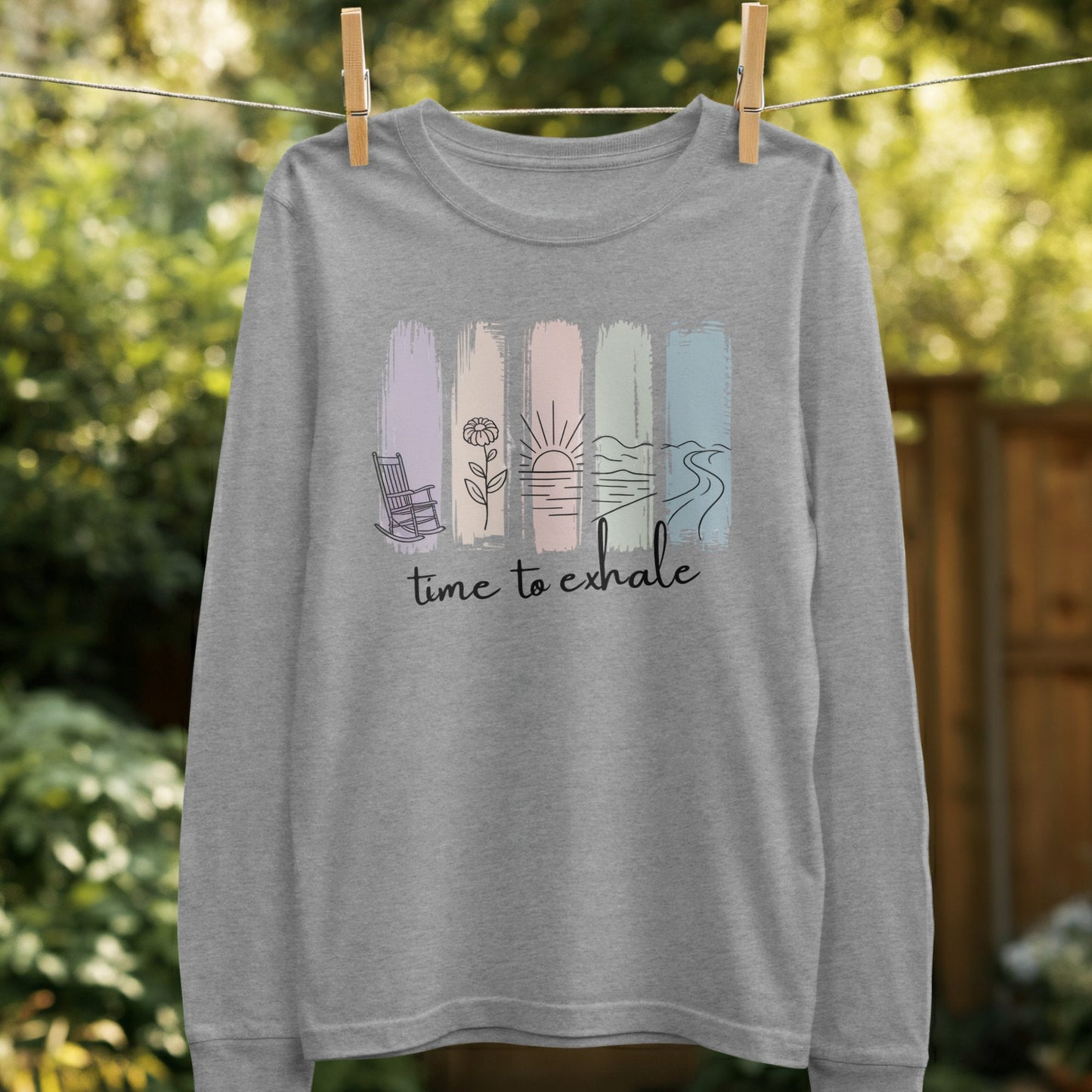 Relaxing Illustrated Time to Exhale Sweatshirt product