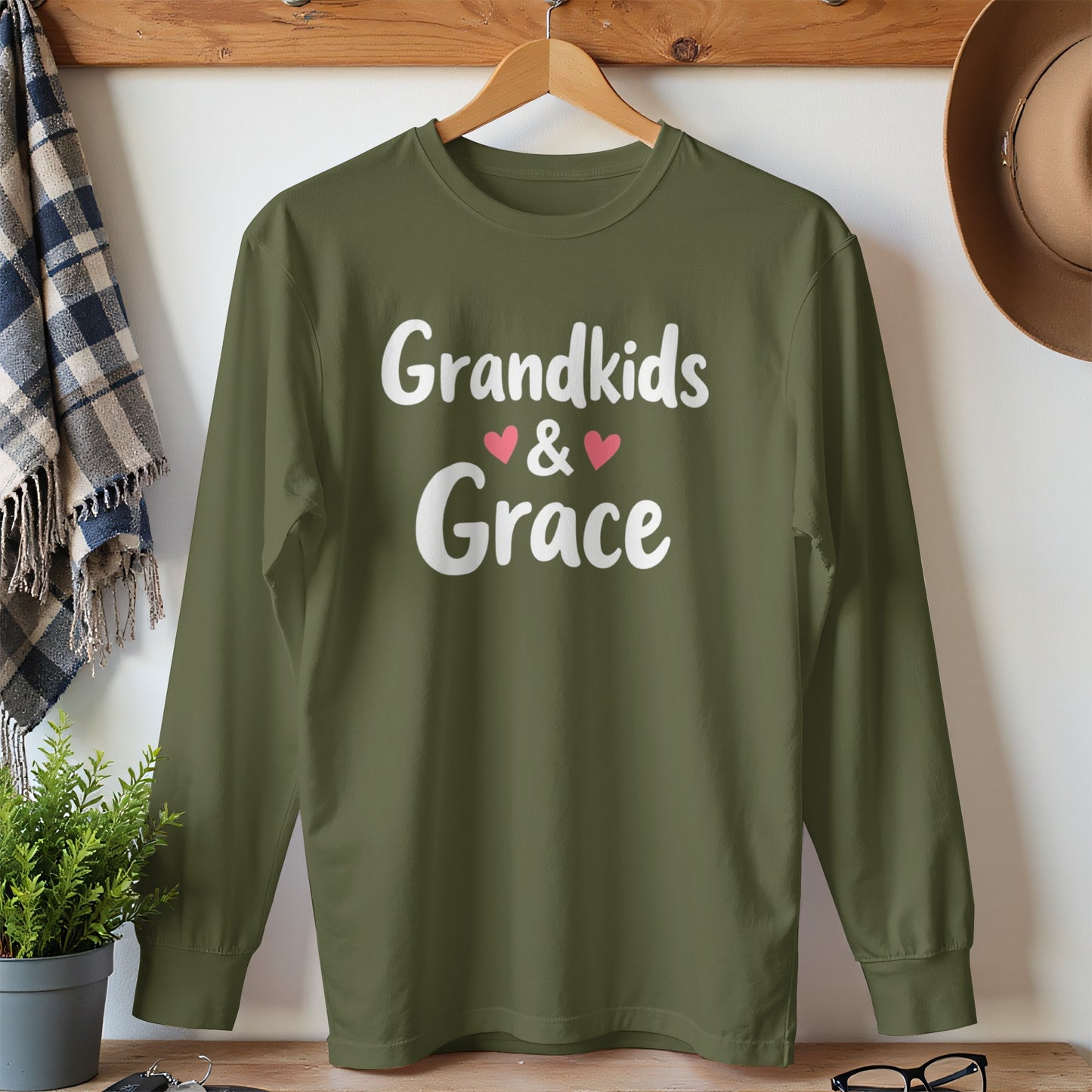 Grandkids & Grace Long Sleeve Shirt Heart Product