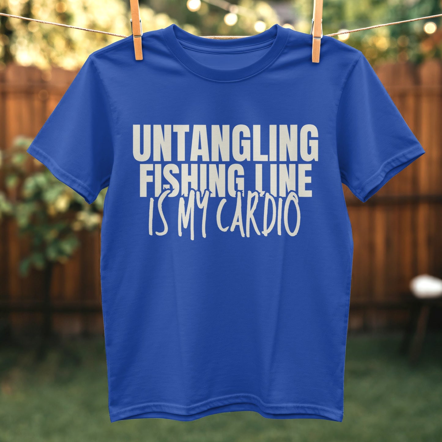 Untangling Fishing Line Is My Cardio T-shirt product type