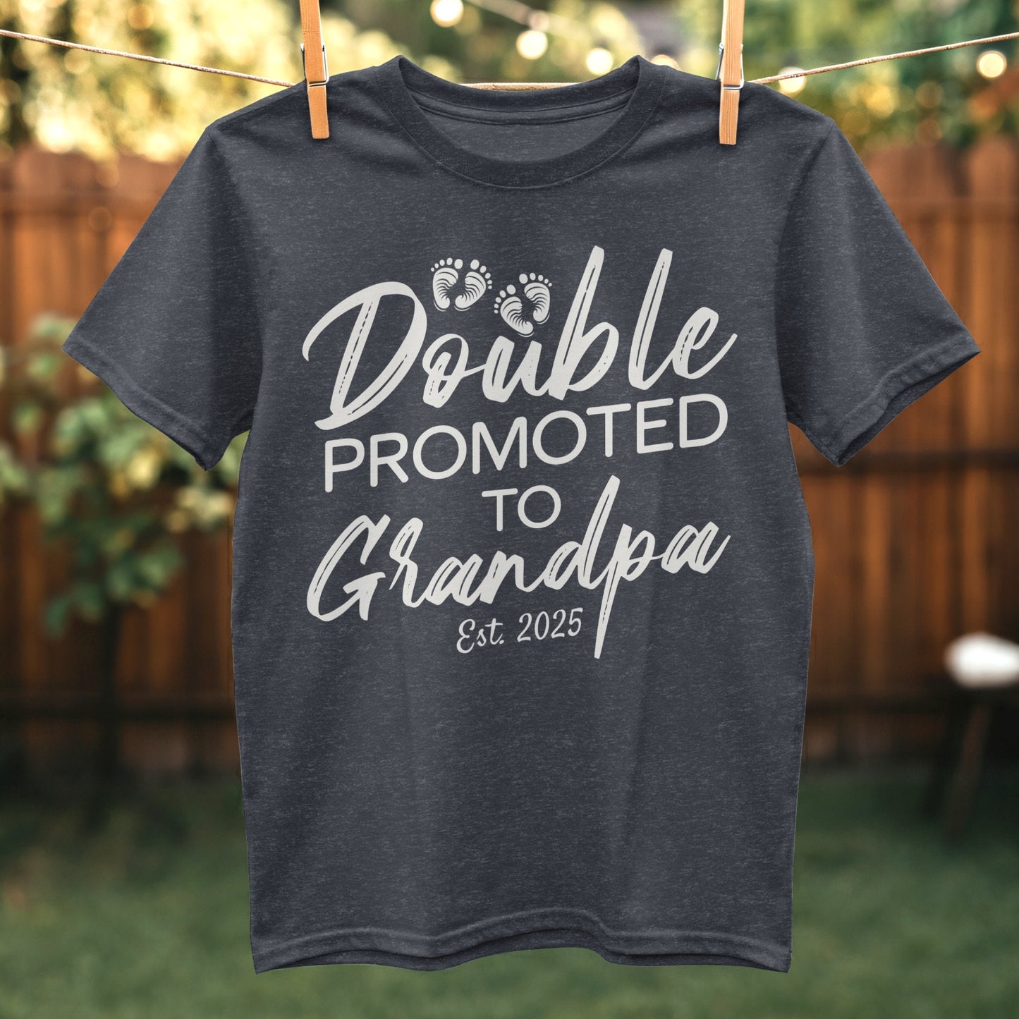 Double Promoted to Grandpa Est 2025 product type
