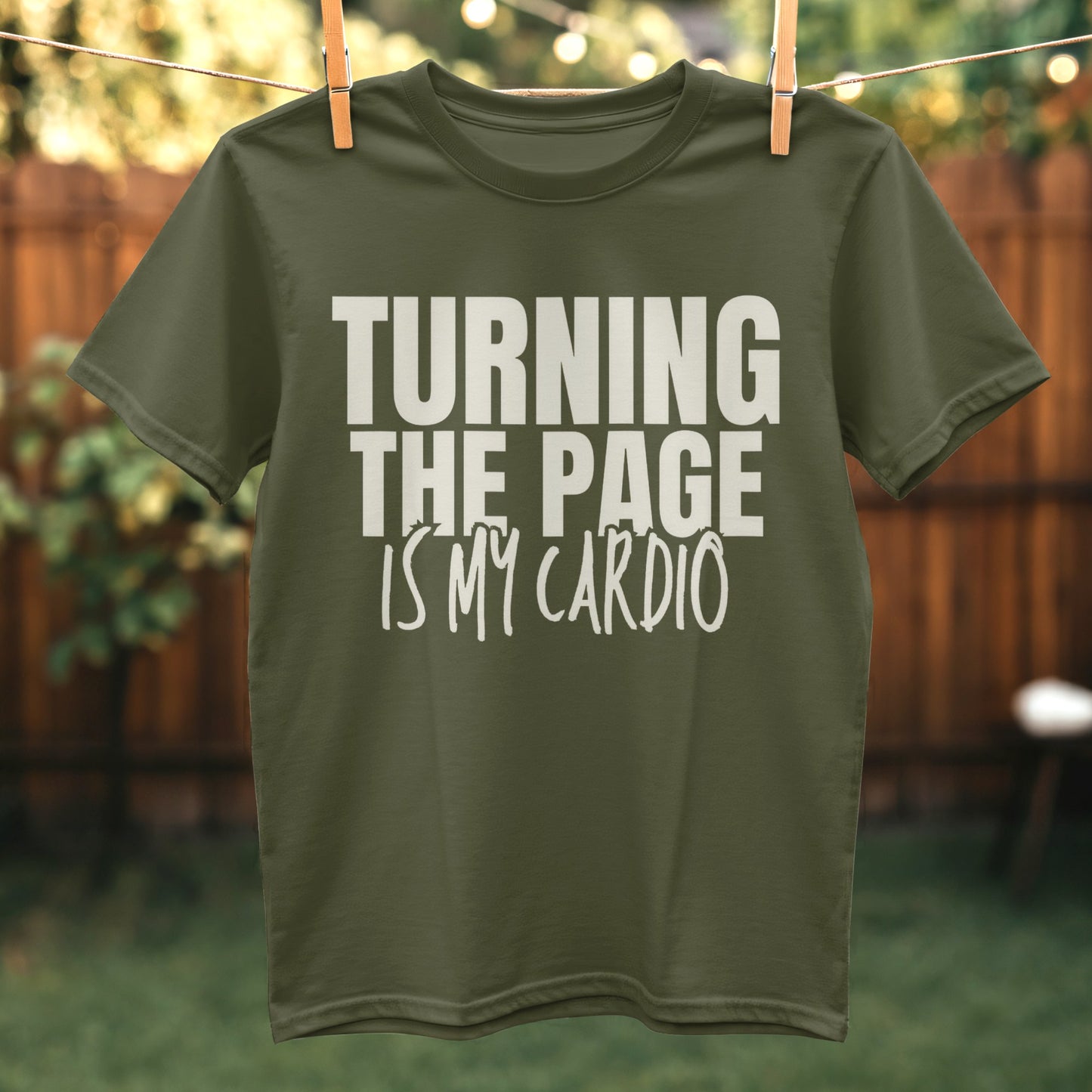 Turning The Page Is My Cardio T-Shirt Product