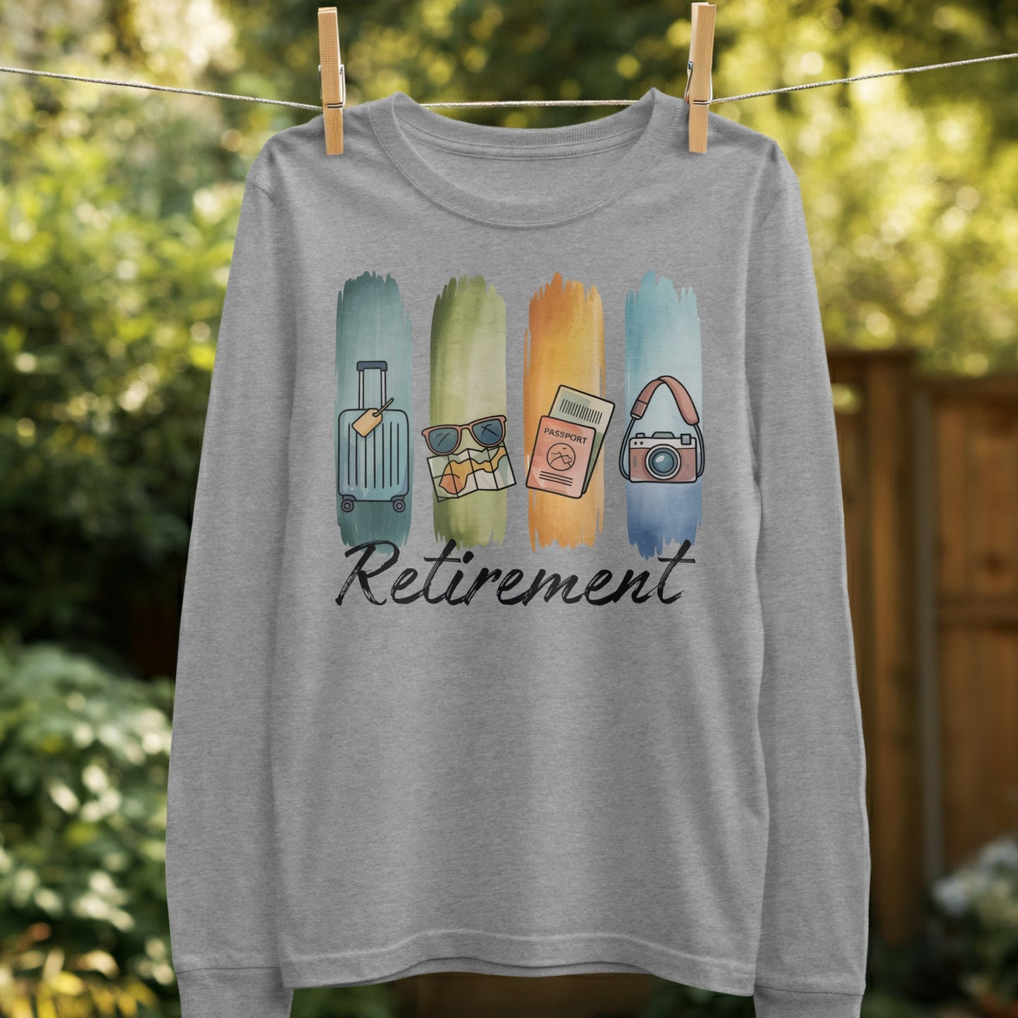 Retirement Theme Long Sleeve Shirt product