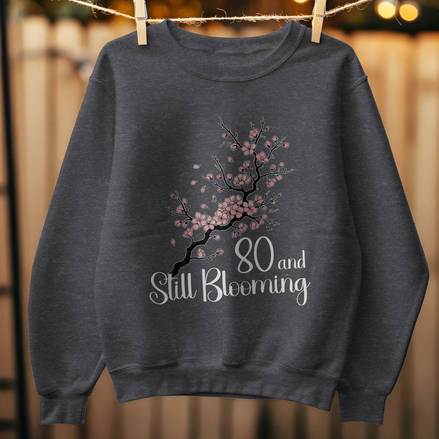 80 and Still Blooming Floral Graphic Sweatshirt product type