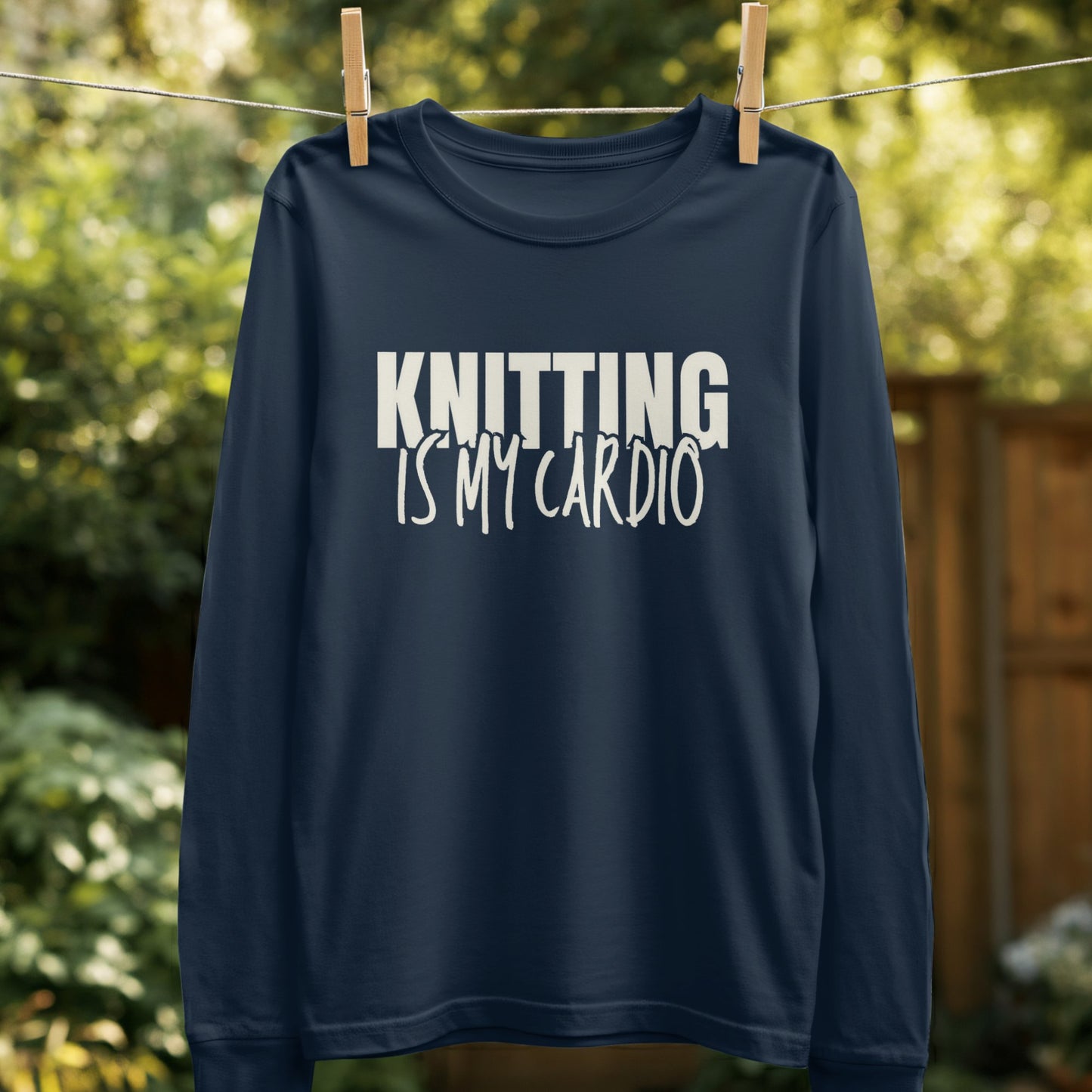 Knitting Is My Cardio Long Sleeve Shirt product type