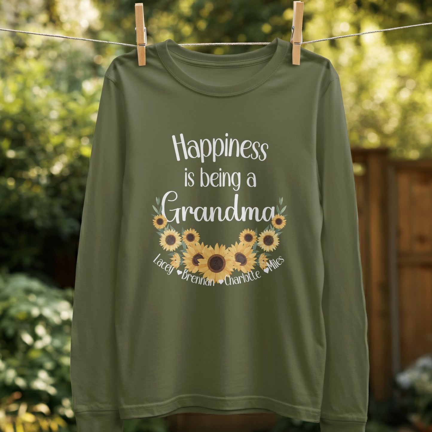 Happiness is being a Grandma long sleeve shirt product