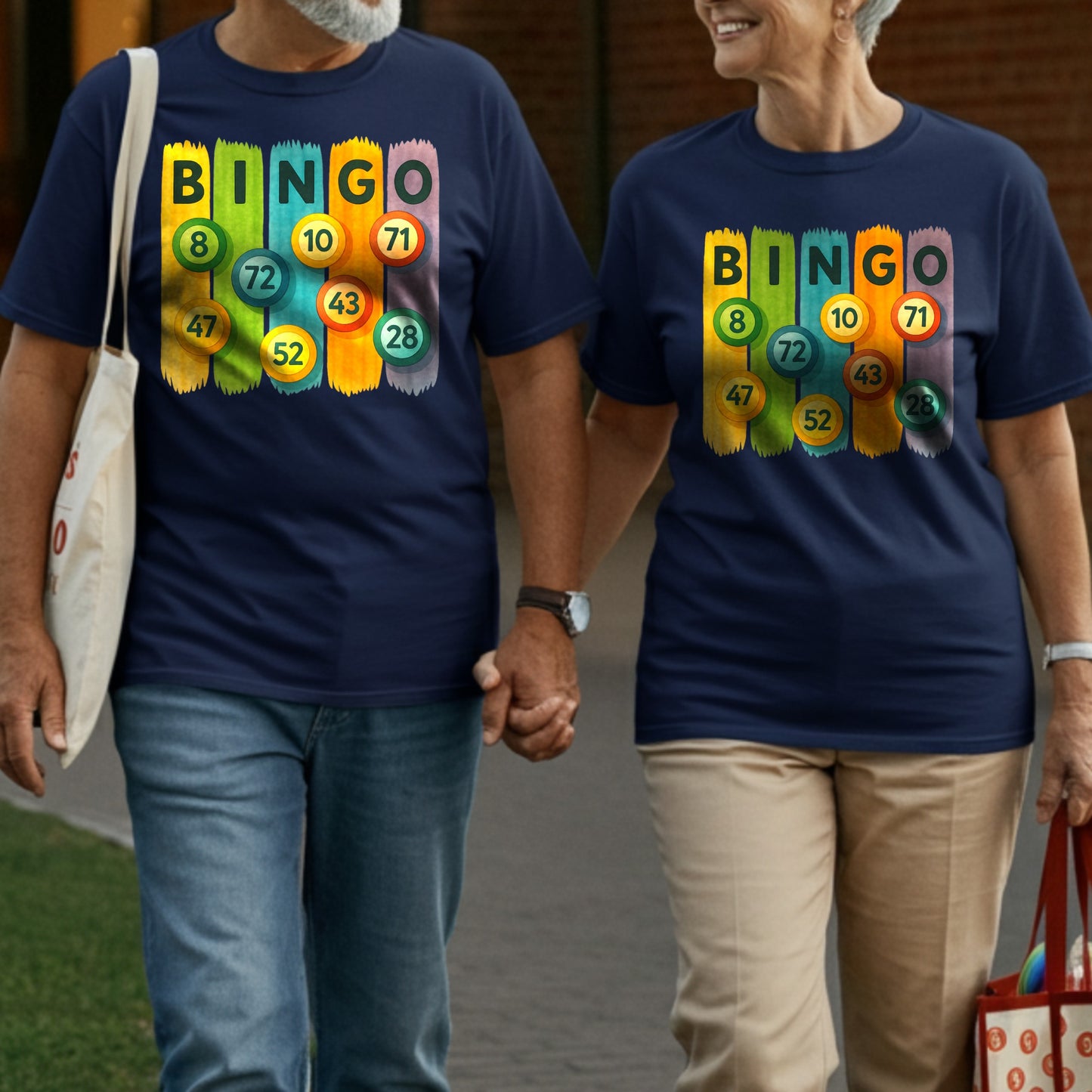 Colorful Bingo Numbers Graphic Design T-Shirt product
