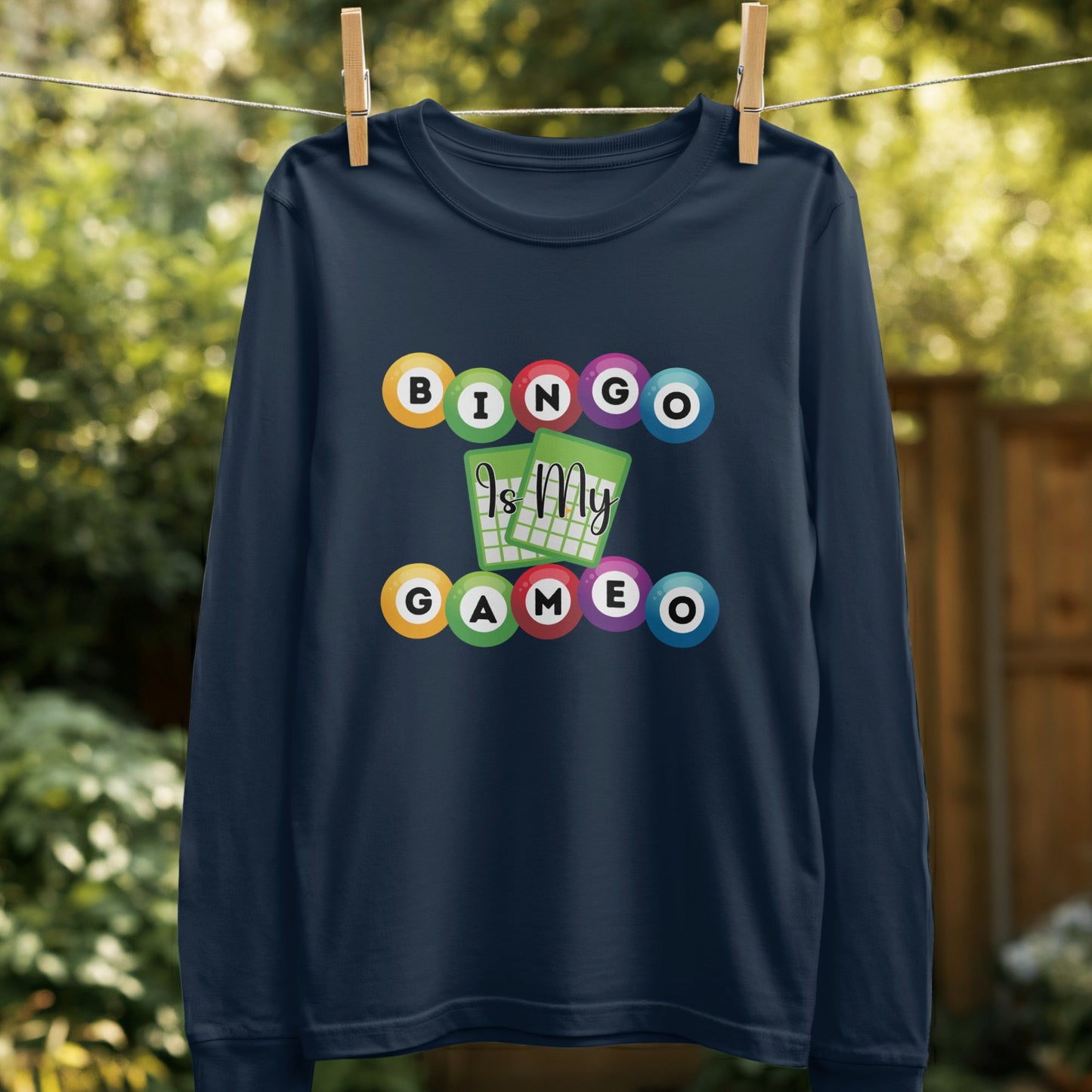 Bingo Is My Game Graphic Long Sleeve Shirt product type