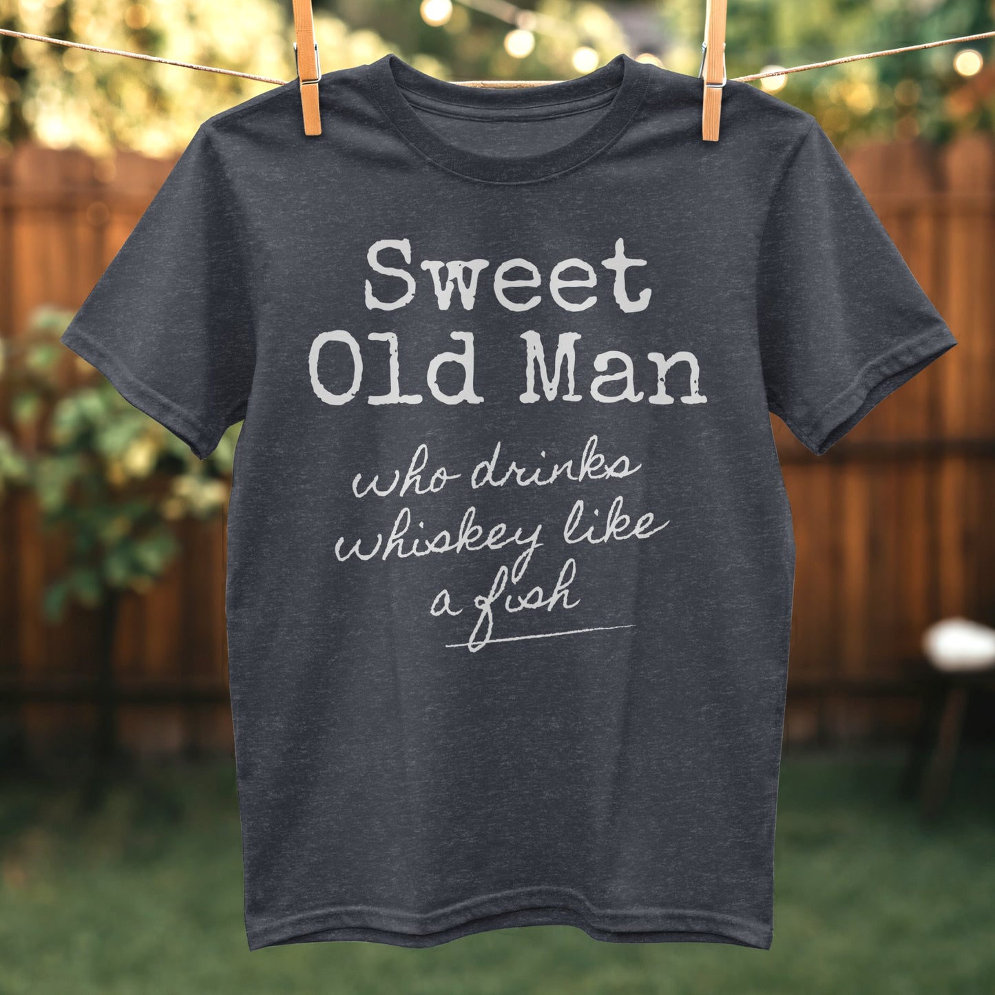 Sweet Old Man Who Drinks Whiskey Like a Fish shirt