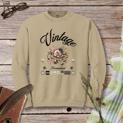 a sweatshirt with the words vintage on it