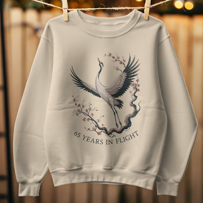 65 Years In Flight Bird Graphic Sweatshirt product