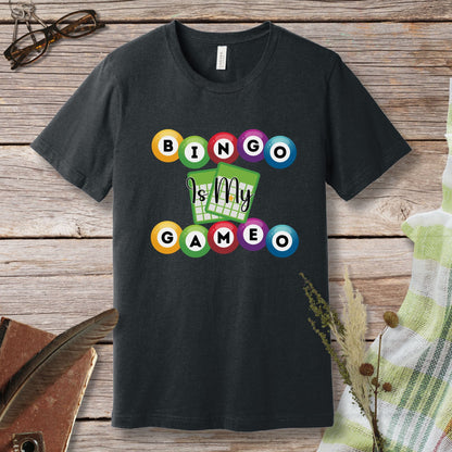 a t - shirt that says bingo is my game