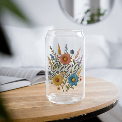 Faux Embroidered Floral Gaga Sipper Cup