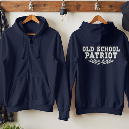 Old School Patriot Hoodie Displaying Classic Style product