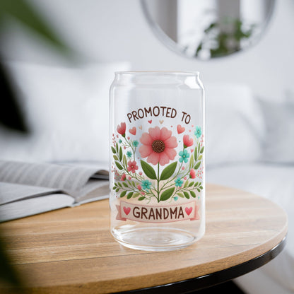 Faux Embroidered Floral Promoted To Grandma Sipper Cup