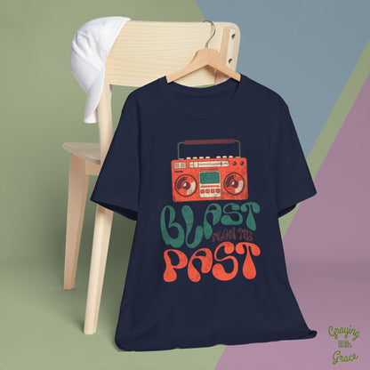 Blast From The Past Retro Boombox Design T-Shirt