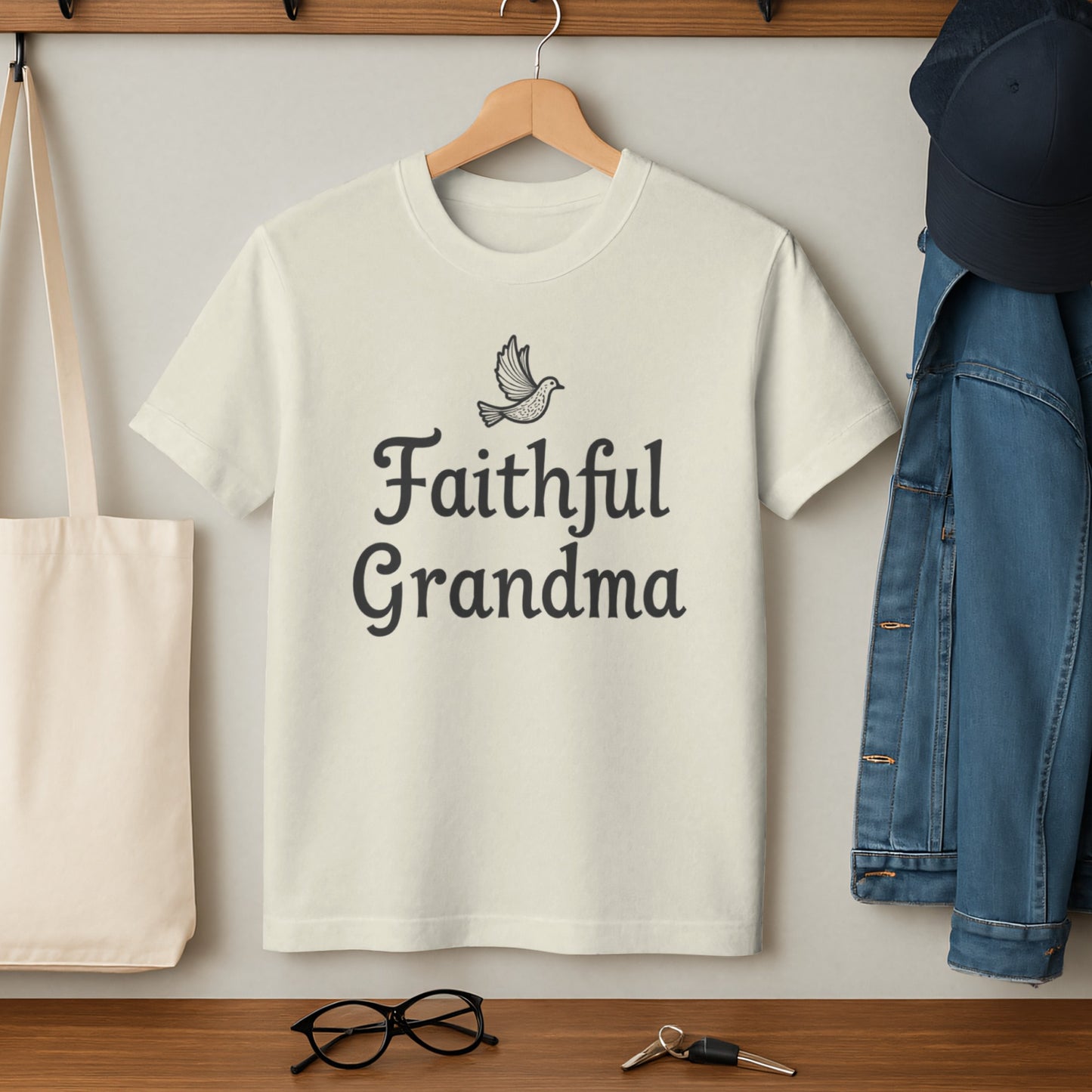 Faithful Grandma Dove Print T-Shirt product