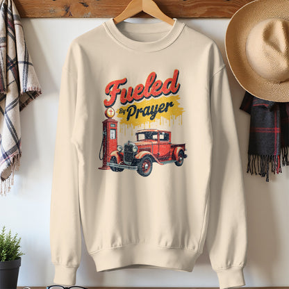 Fueled by Prayer Vintage Truck Graphic Sweatshirt Product