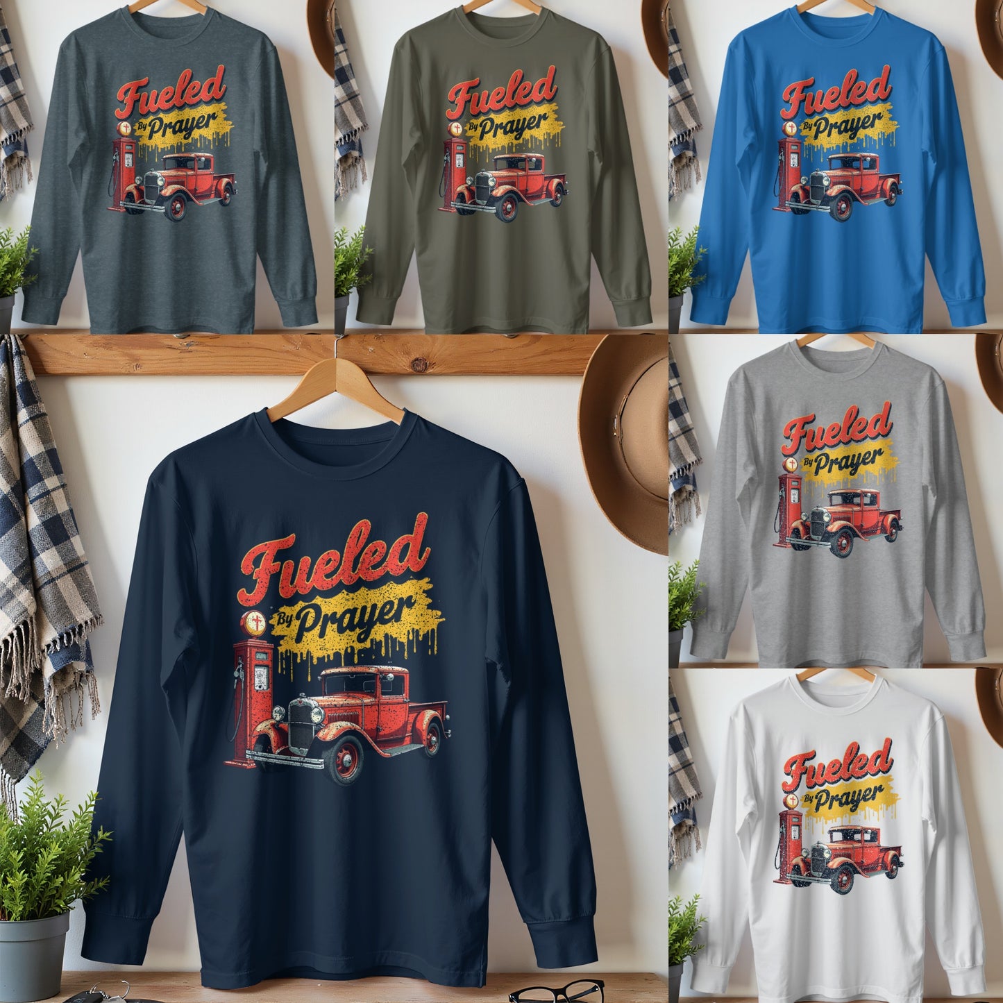 Fueled By Prayer Classic Car Graphic Tee product type