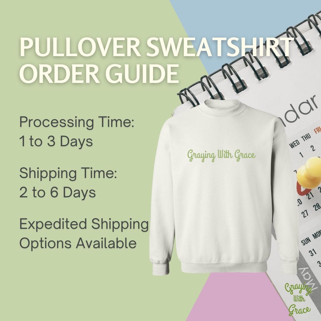 a pullover sweatshirt with a price guide next to it