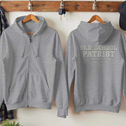 Old School Patriot Graphic Hoodie Casual Wear product