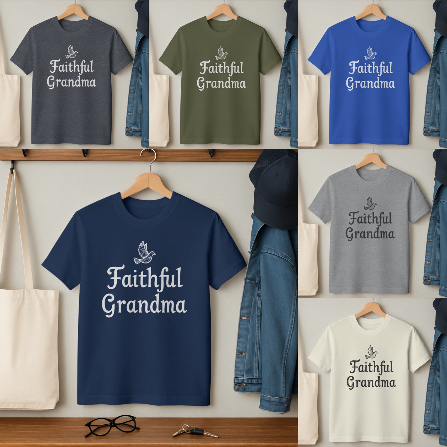 Faithful Grandma T-Shirt Casual Wear Product Type