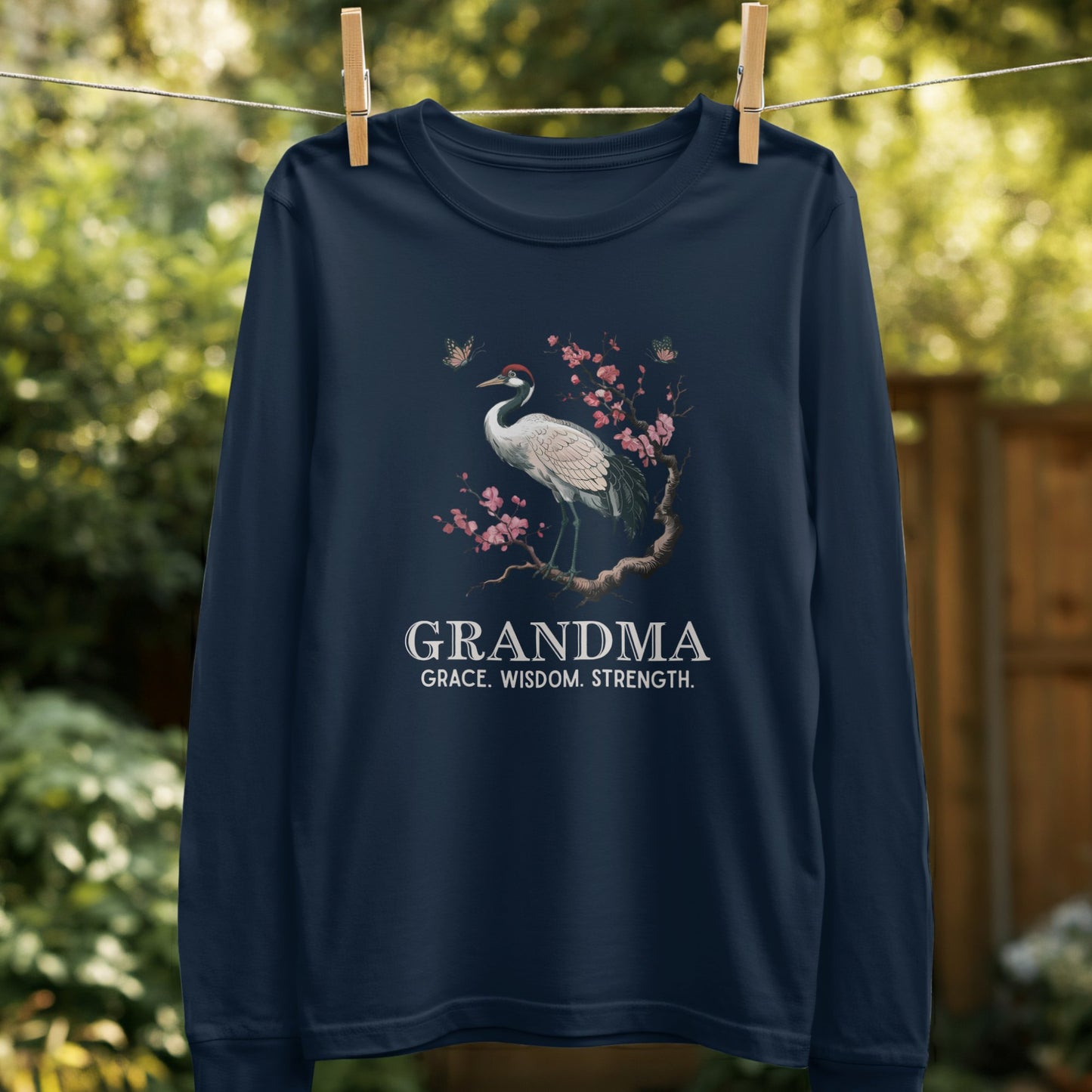 Grandma Grace Wisdom Strength Long Sleeve Shirt Product