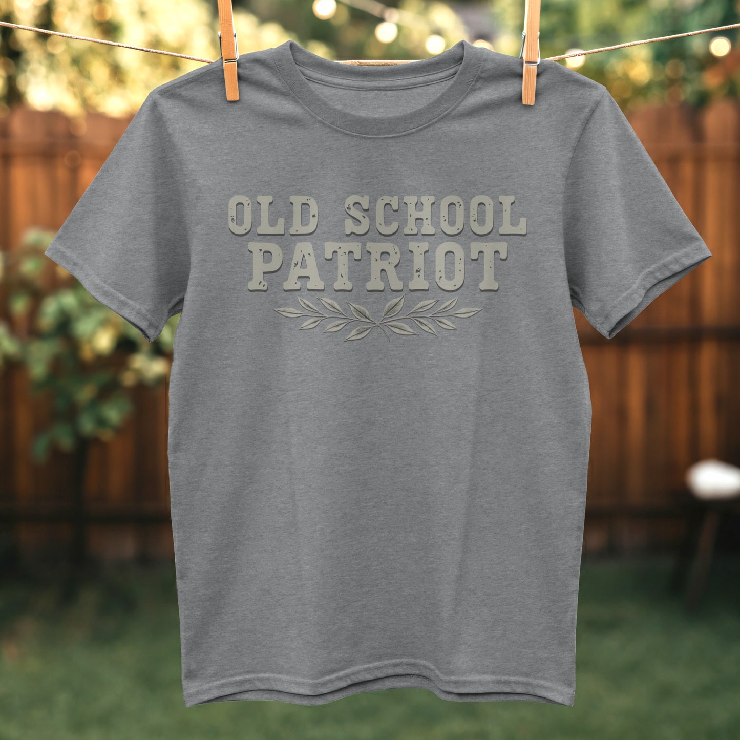Old School Patriot Graphic Tee Casual Wear Product Type