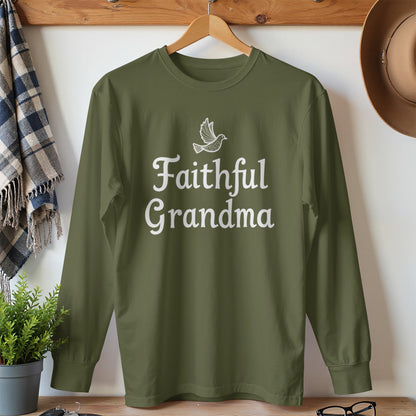 Faithful Grandma Graphic Print Long Sleeve Shirt product