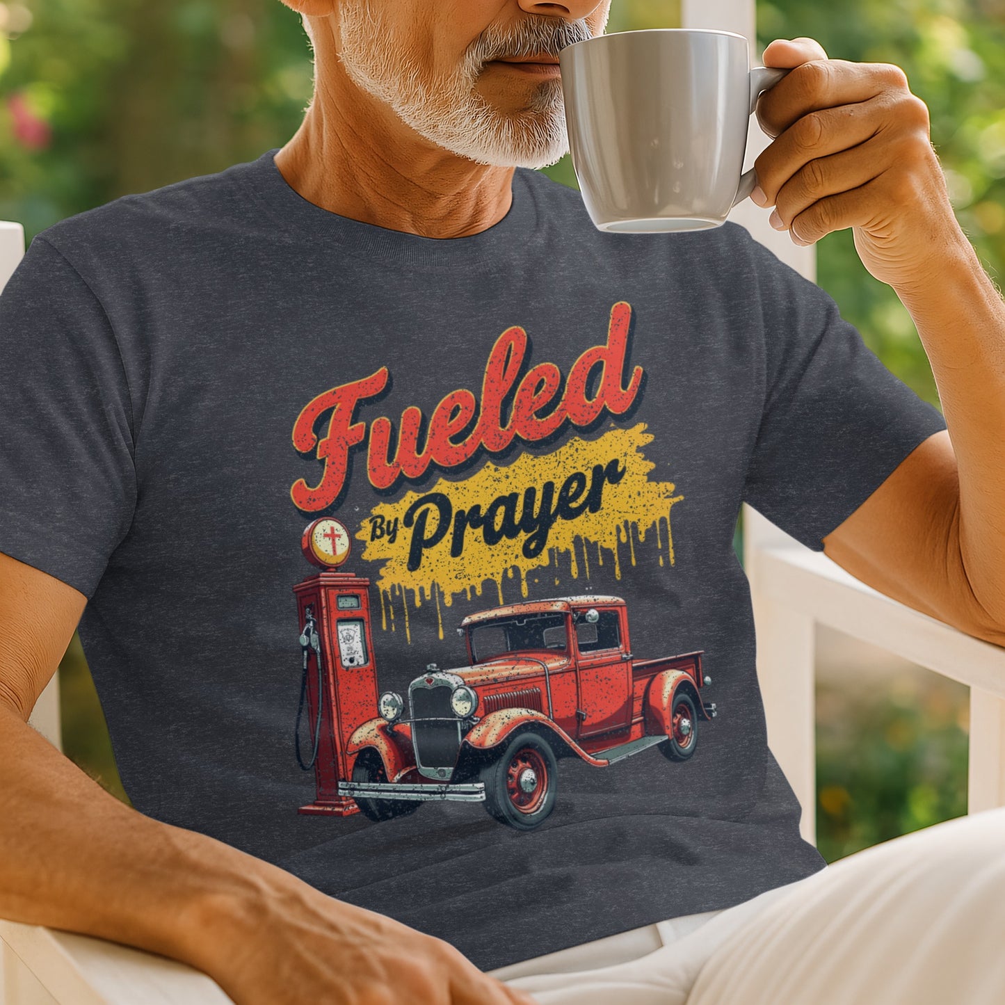 Fueled By Prayer Classic Truck Graphic T-shirt product type