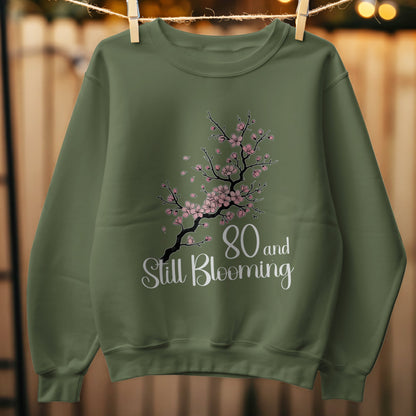 80 and Still Blooming Floral Sweatshirt Product