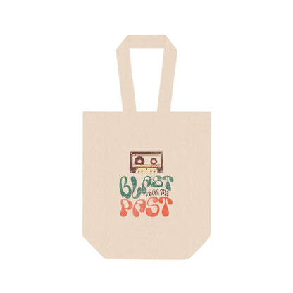 Blast From The Past Retro Cassette Tap Double Wine Tote Bag