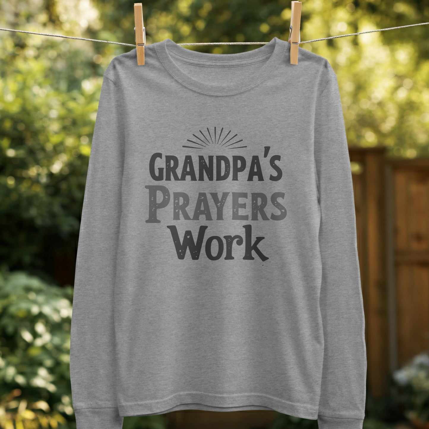 Grandpa's Prayers Work Long Sleeve Shirt product type