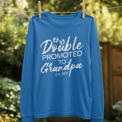 Double Promoted To Grandpa Est 2025 product type
