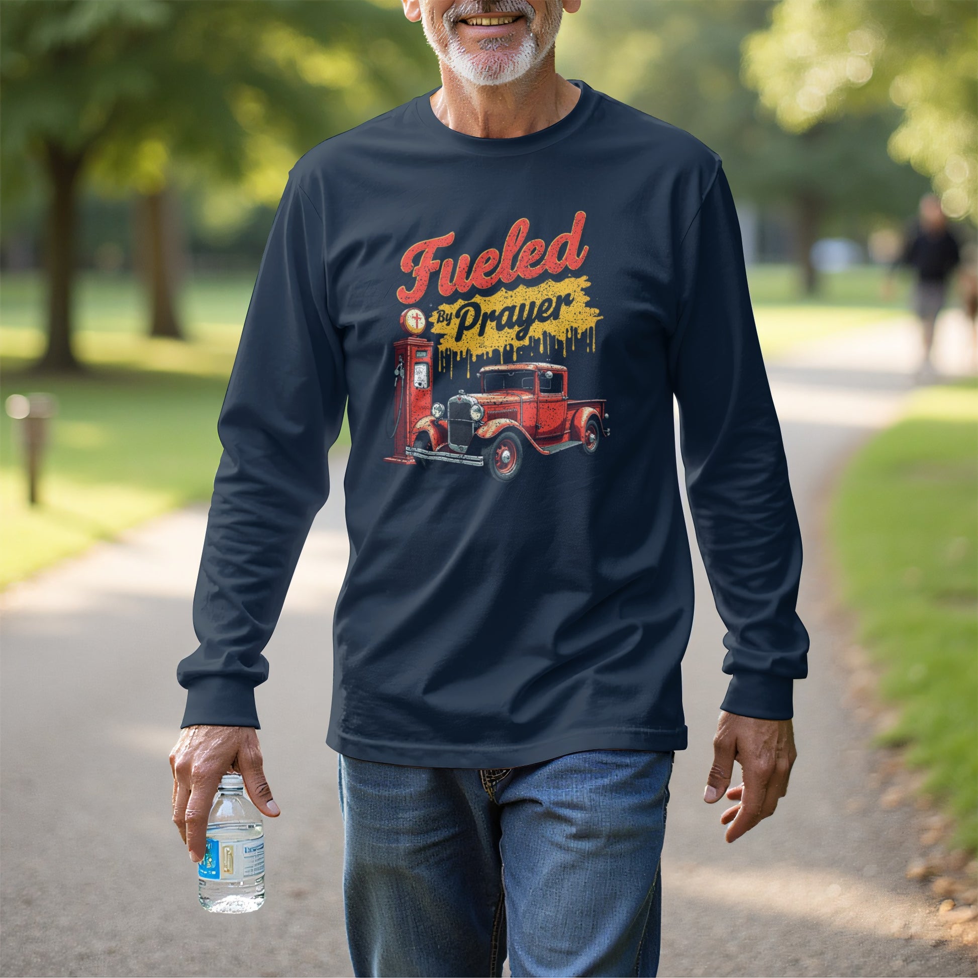 Fueled by Prayer Classic Car Design Long Sleeve product