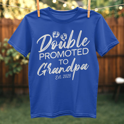 Double Promoted to Grandpa Est 2025 product type