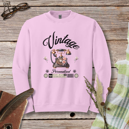 a pink sweatshirt with the words vintage on it