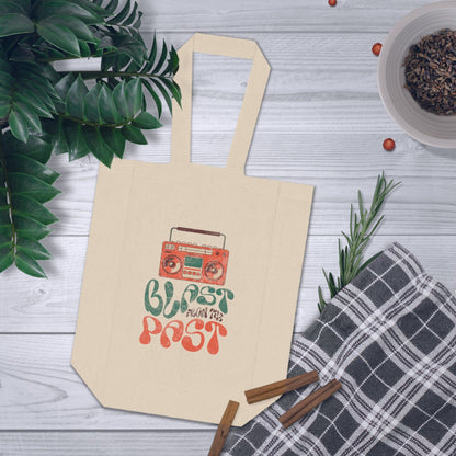 Blast From The Past Retro Boom Box Double Wine Tote Bag