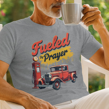 Fueled By Prayer Vintage Red Truck Graphic product type