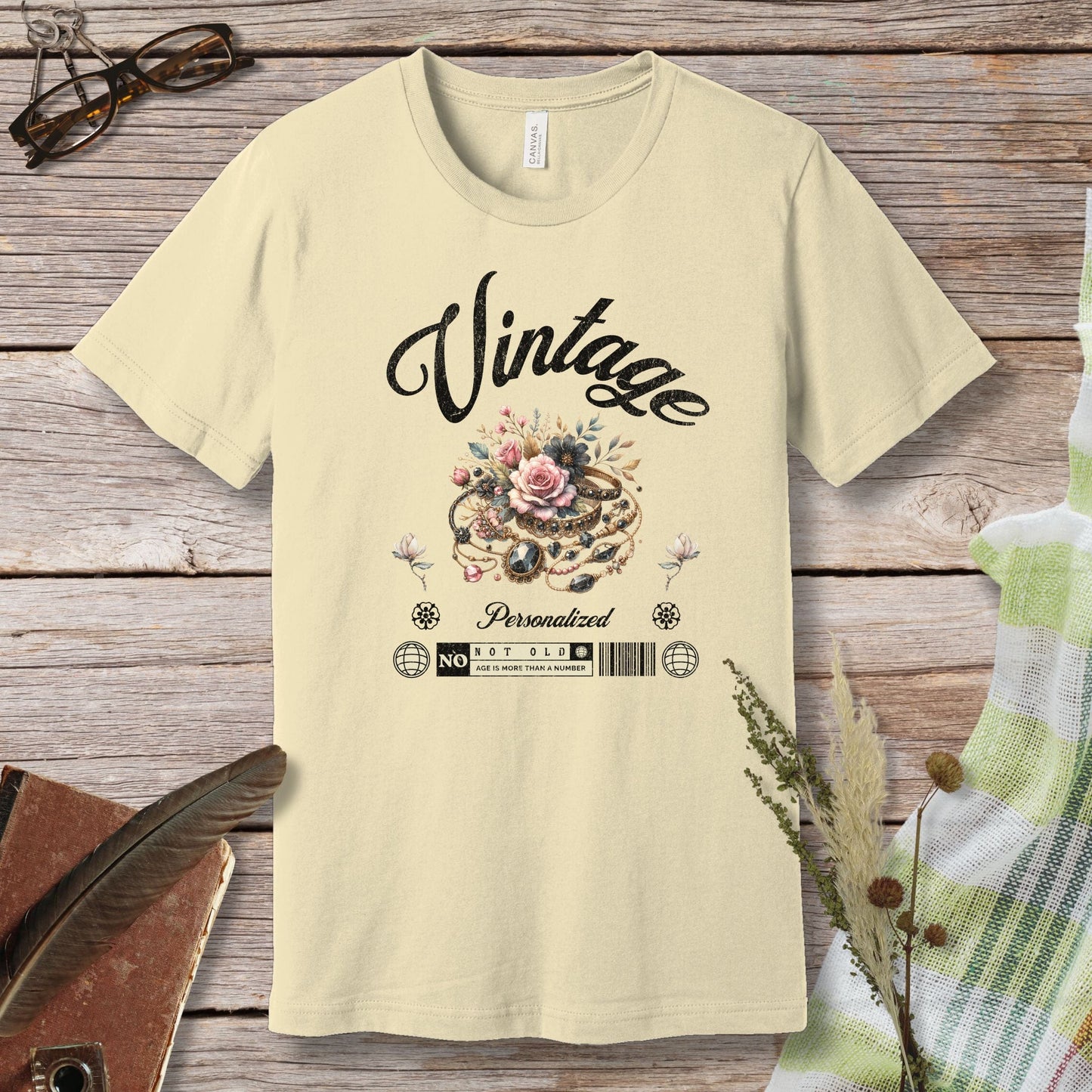 a t - shirt with the words vintage on it